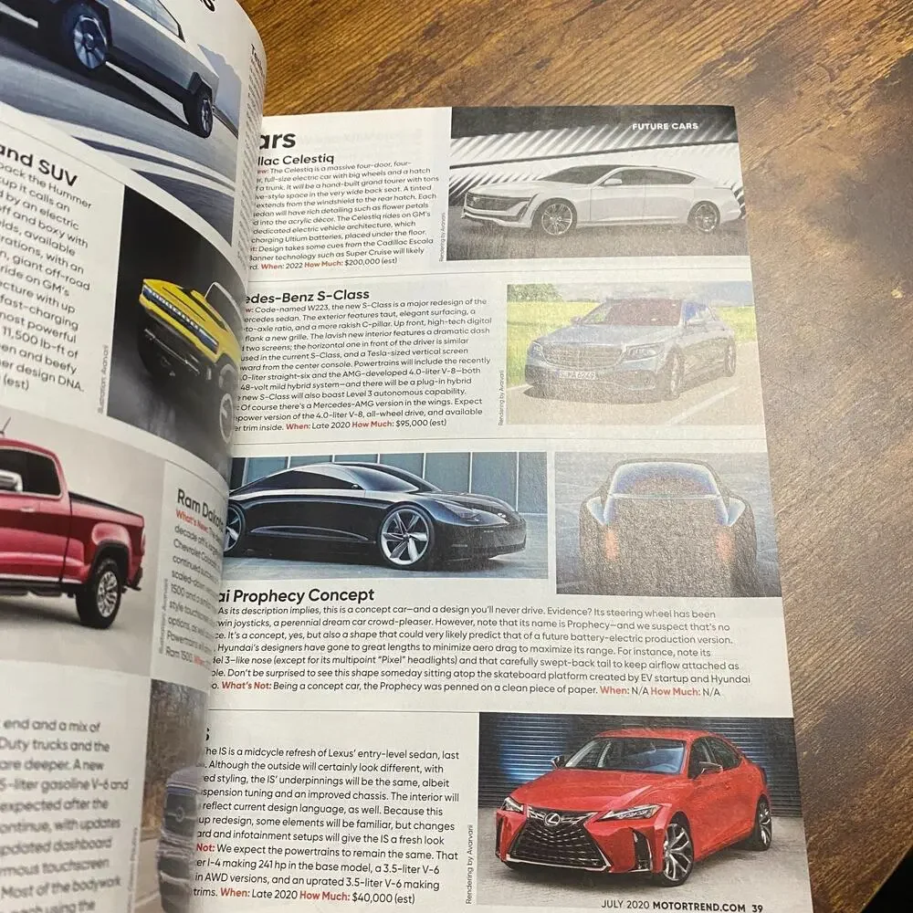 Motor Trend July 2020 Future Cars Toyota Venza AUDI A3 Porsche 911 Turbo Mazda 6